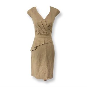 ANTONIO MELANI Tan Wrap Dress